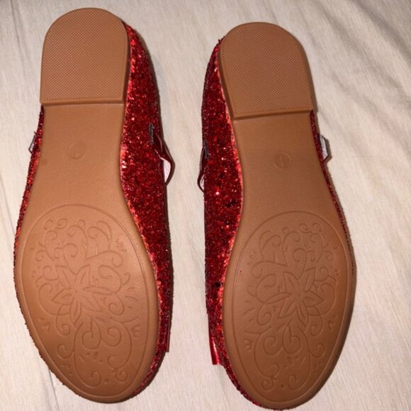 Girls Glitter Dress Shoes Princess For Flower Girls Flats Party Wedding Size 1 - Picture 12 of 12